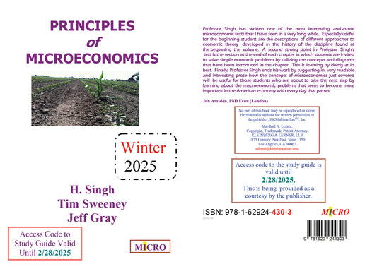 Text Book Microeconomics Winter 2025