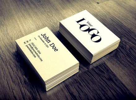 Business Cards Folded